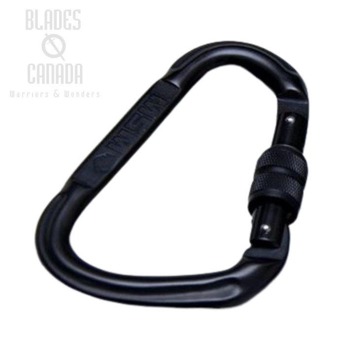 Mil-Spec Monkey Hardware Pear-S Locking Carabiner- Black